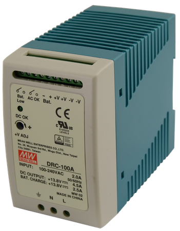 Mean Well DRC 13.8V/100W/4.5A/2.5A zasilacz na szynę DIN