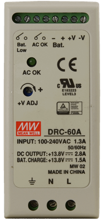 Mean Well DRC 13.8V/60W/2.8A/1.5A zasilacz na szynę DIN