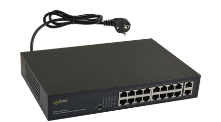 Switch PoE Pulsar 16-portowy S116 do 16 kamer IP