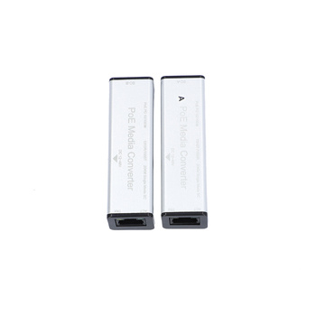 Konwerter skrętka-światłowód zasilany z PoE zasięg do 20 km zestaw VIDI-FZW-MC