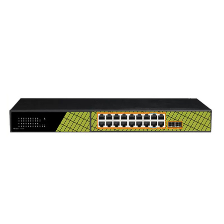 Switch ViDi-G1622GB 16x PoE 1000Mb/s 2x PoE 802.3.bt 60W 2x Up-Link 1000Mb/s 2x SFP 1000Mb/s 240W