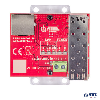 Gigabitowy media konwerter ATTE  Ethernet - SFP, możliwość zasilania z PoE 802.3af lub PASSIVE. 1x LAN 10/100/1000 Mbps oraz 1x SFP 1000 Mbps