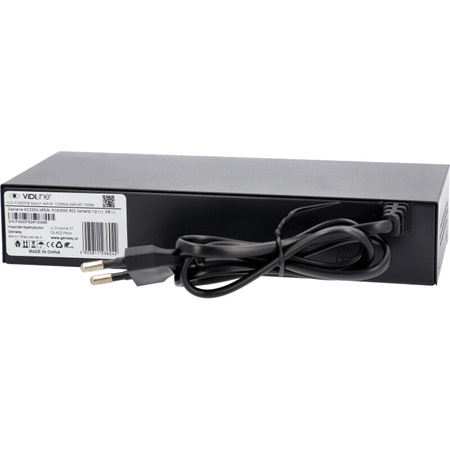 Switch ViDiline VIDI-F0420FB 4x PoE 100Mb/s 2x RJ45 Uplink 60W