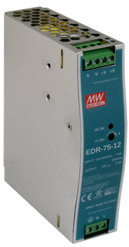 MeanWell EDR 12V/75W/6.3A zasilacz na szynę DIN