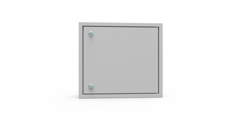 Przepustnica wysokość niska. szerokość szeroka. szara. E.CT-H10-W30-D20-7035-00