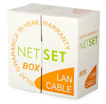 Przewód NETSET BOX U/UTP 5e skrętka wewnętrzna [305m]